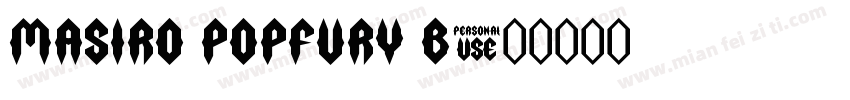 Masiro PopFury B字体转换